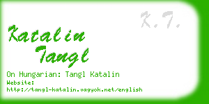 katalin tangl business card